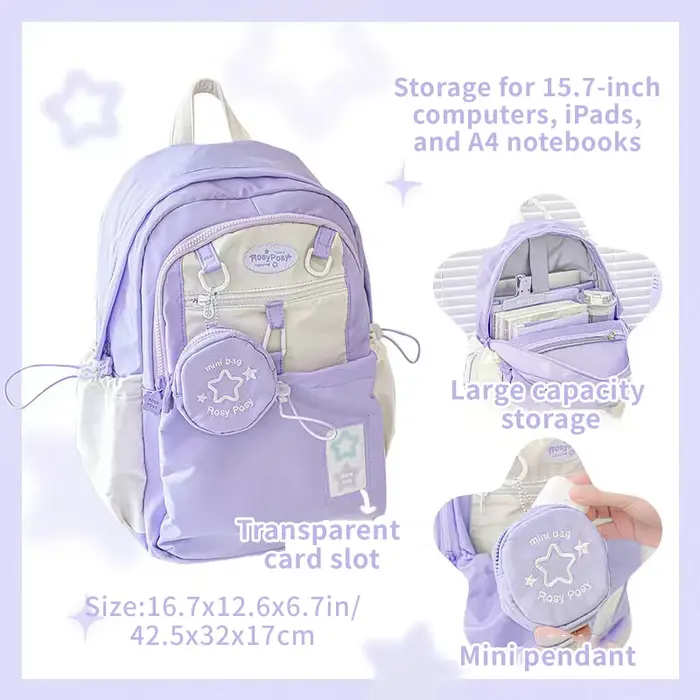 Sac à dos de Style crème pour étudiants d'apparence élevée