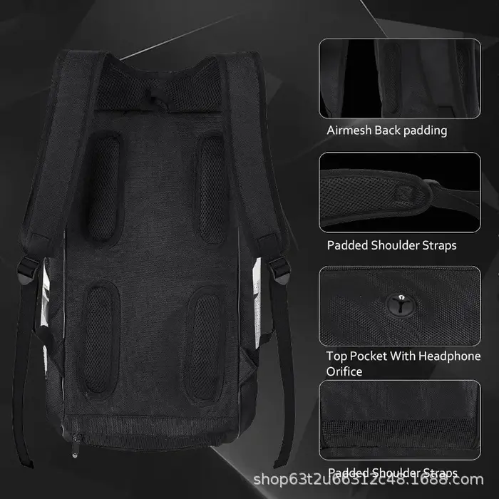 Sac à dos pour raquette de pickleball avec sac à balles