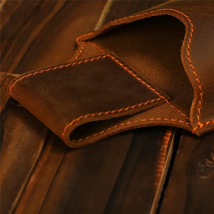 Sac banane en cuir véritable pour hommes