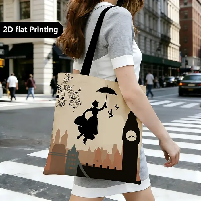 1pc Sac fourre-tout inspiré de la silhouette de Londres