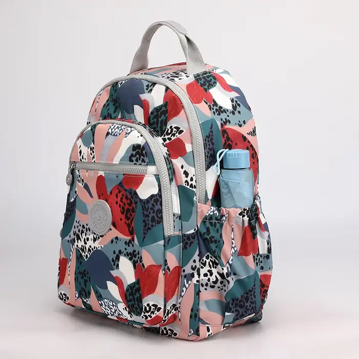 Nouvelle mode adolescente filles sac à dos impression florale loisirs sac à dos étudiant bagages femmes