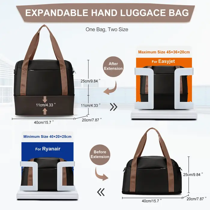Sac de cabine 40x20x25 Ryanair