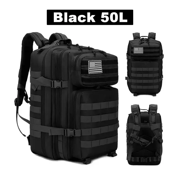 50L sac à dos tactique hommes voyage grande capacité sacs à dos hommes étanche Sports de plein air s