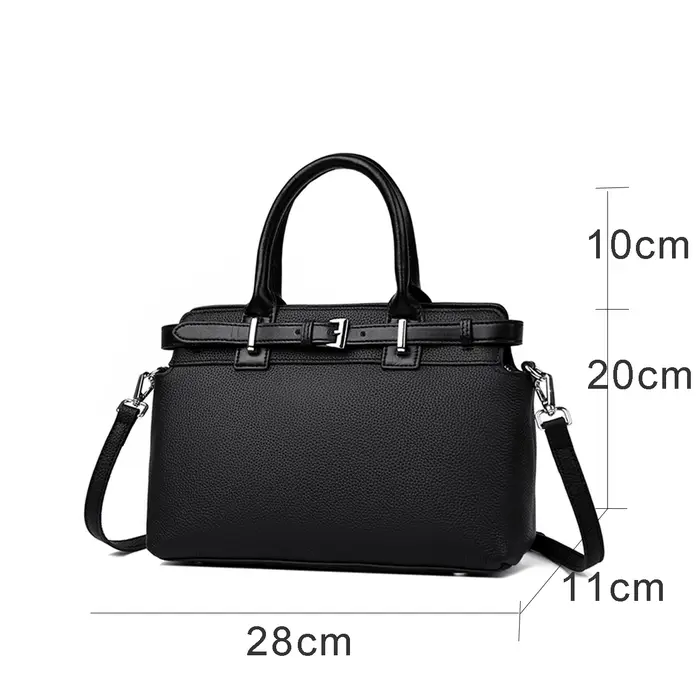 Sac à bandoulière de luxe en cuir véritable pour femme, sac à main tendance et polyvalent, sac de cr