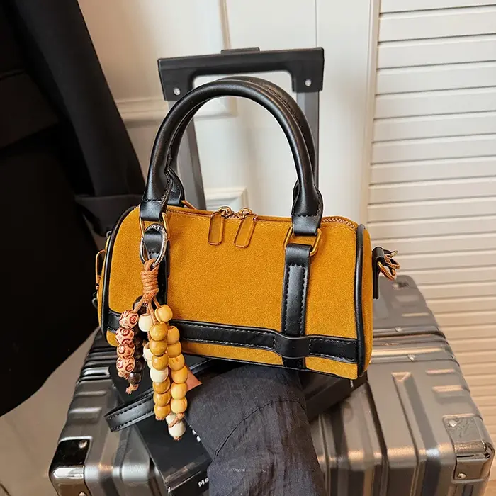 Mini petit sac femmes 2025 polyvalent hiver daim cuir épaule sac à bandoulière dames concepteur Boston sac à main sac à café