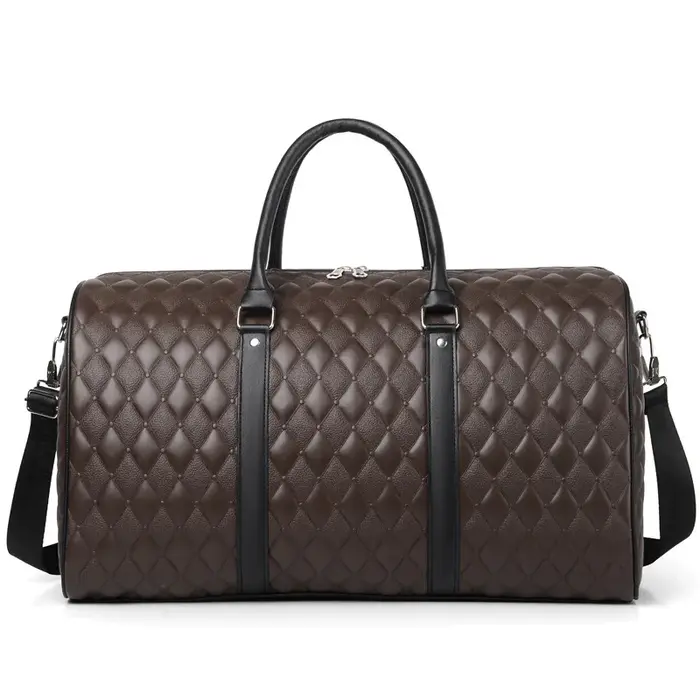 Fourre-tout de voyage affaires grande capacité sac à main salle de sport Fitness homme en cuir PU Lingge bagage