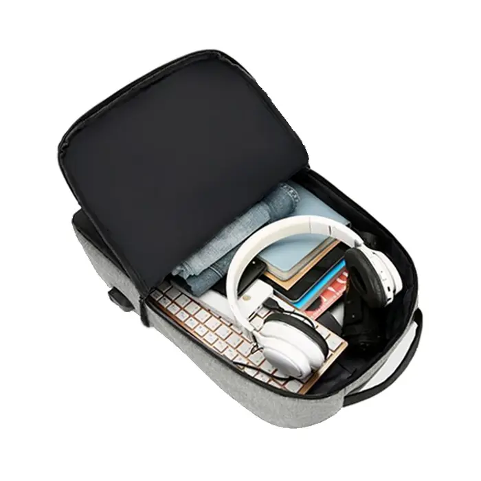 Sac à dos pour ordinateur portable à imprimé géométrique classique