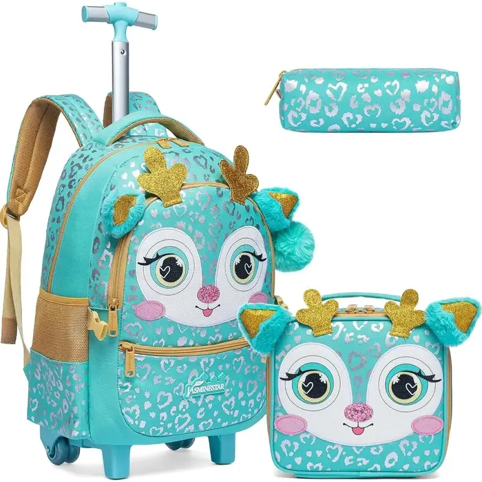 Sac à dos à roulettes pour filles