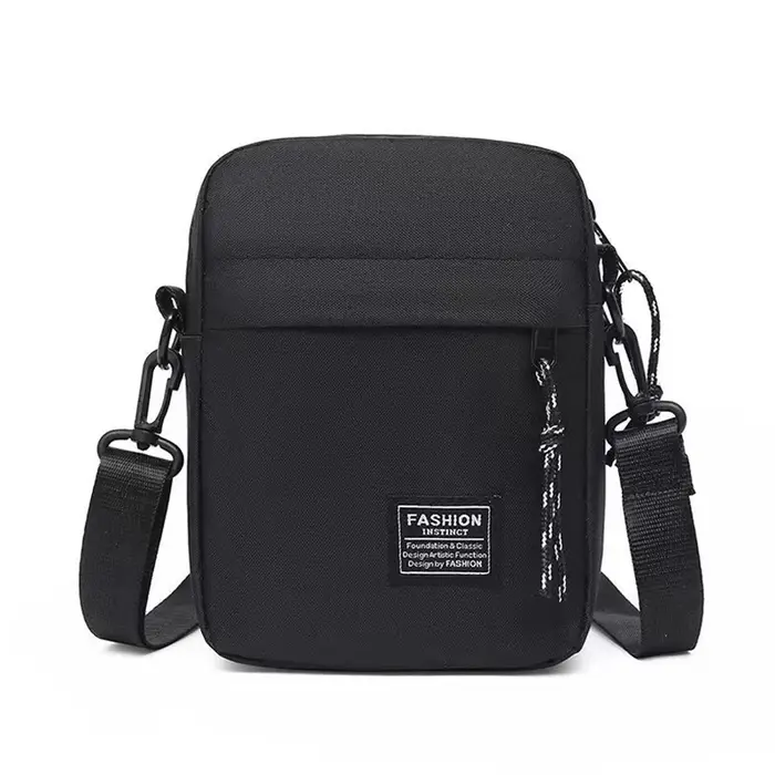 Sac bandoulière décontracté et élégant pour homme, sac à bandoulière minimaliste en nylon avec poche
