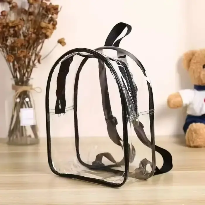 Sac à dos transparent en PVC pour enfants