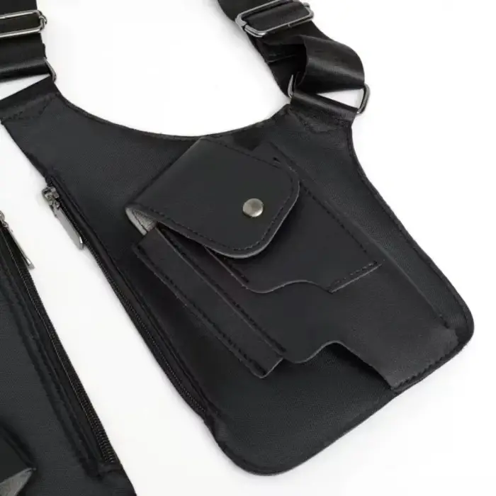Sac à dos tactique rétro en PU pour hommes