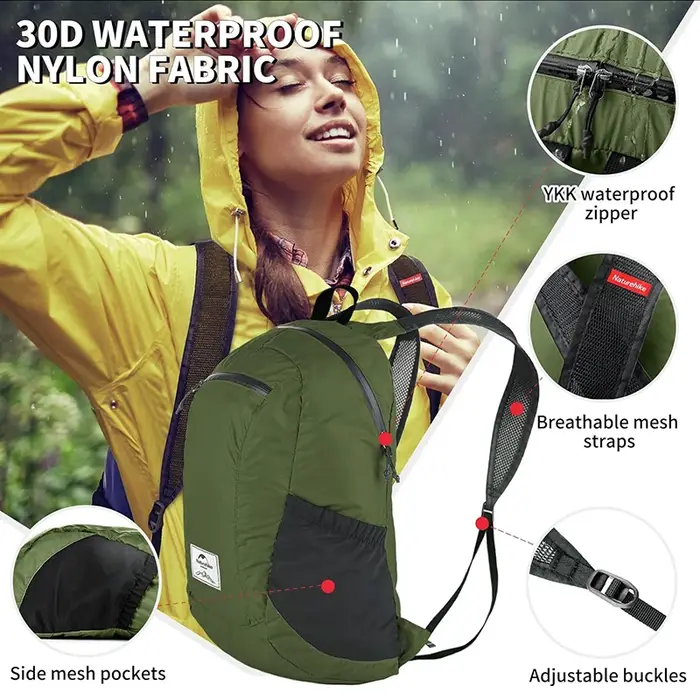 Naturehike nouveau sac à dos de Camping 30L grande capacité Portable pliable sac à bandoulière étanche voyage en plein air randonnée pique-nique sac