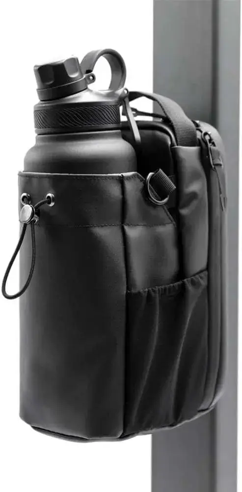 Sac de sport magnétique pour bouteille d'eau, grande capacité, sac de rangement étanche, portable, p