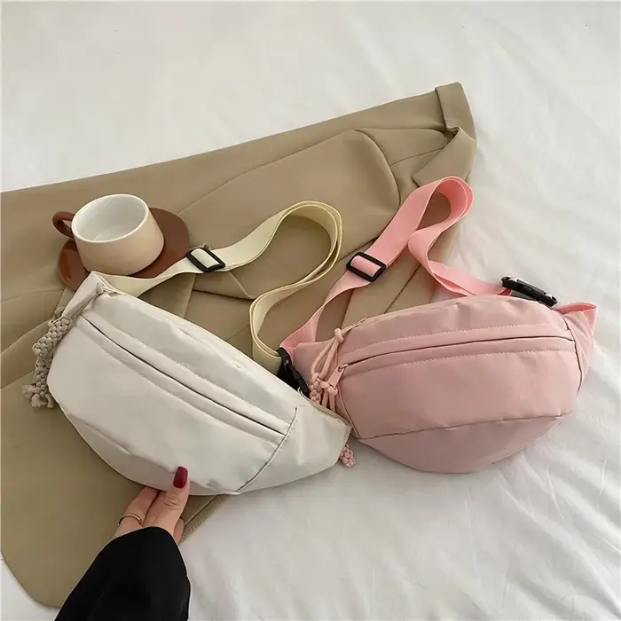 Sac de poitrine sac banane pour femmes fronde bandoulière taille Pack toile course