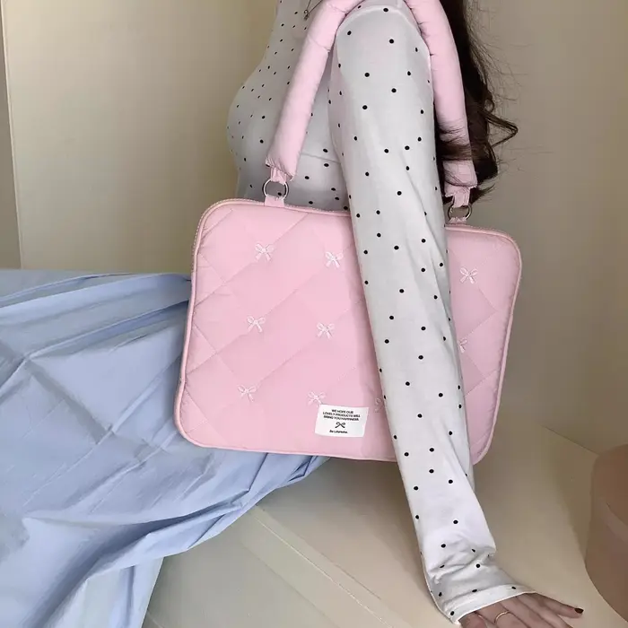 Sac pour ordinateur portable antichoc mignon pour Macbook Air13.6 pro13 15 16 Dell Samsung Xiaomi Huawei 14 15.6 pouces sac à bandoulière de rangement pour ordinateur portable