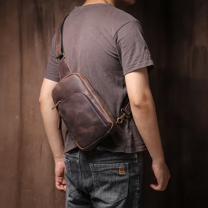Sac à Dos Vintage en Cuir group pour le dehors