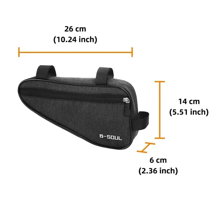 Sacs triangulaires portables pour cadre de VTT