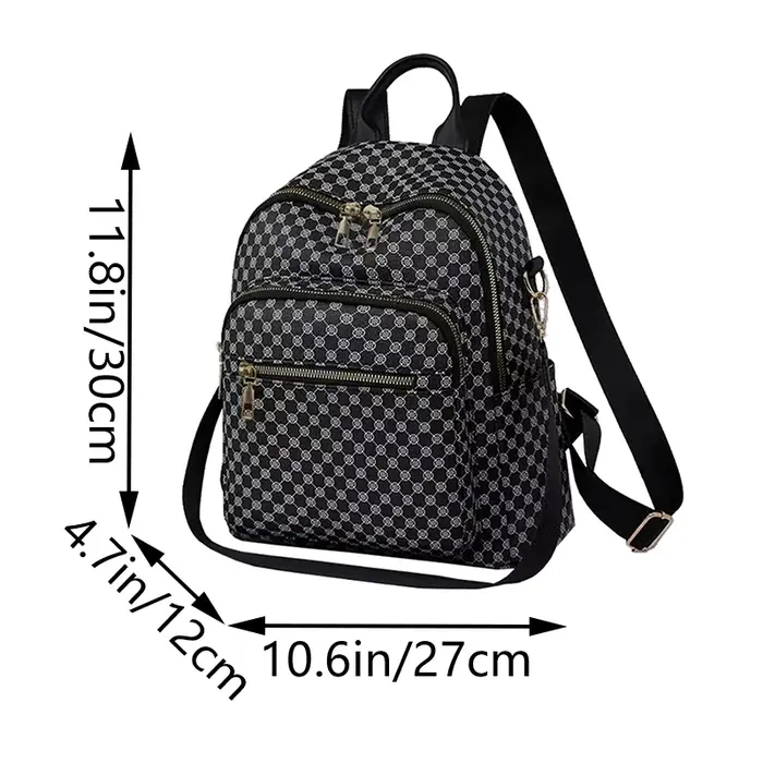 Sac à dos décontracté à motifs multicolores