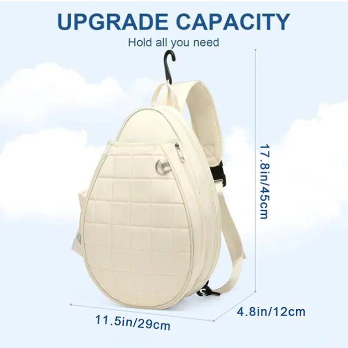 Sac de Tennis, sac à dos de Tennis matelassé pouvant contenir 2 raquettes