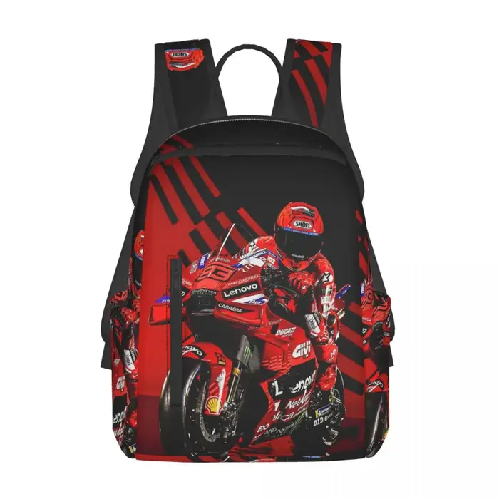 Sac à dos de course de moto Marqueze, sac à livres pour étudiants garçons et filles, sac d'école pou