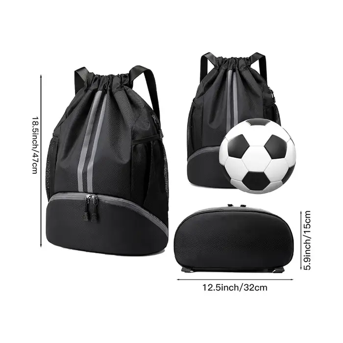 Sac à chaussures de football imperméable avec cordon de serrage