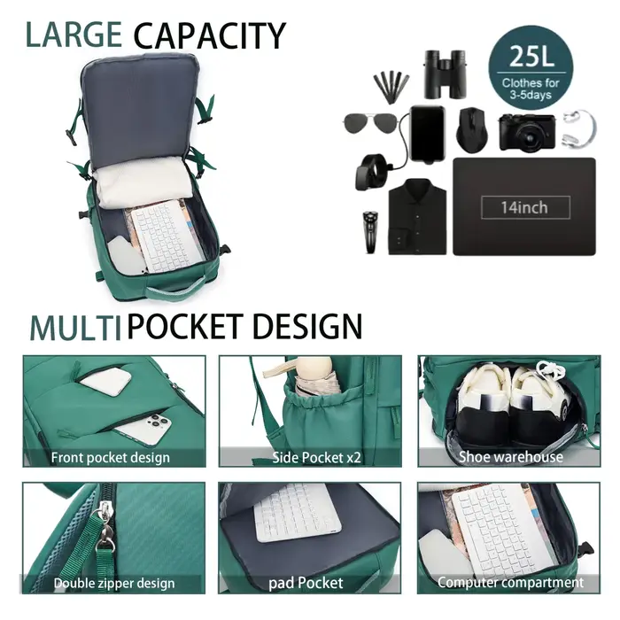 Sac à dos de voyage, multifonctionnel