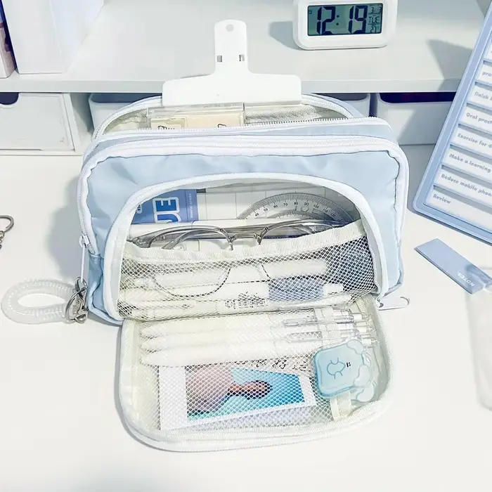 Sac à crayons imprimé sur le thème du jeu Minecrafted