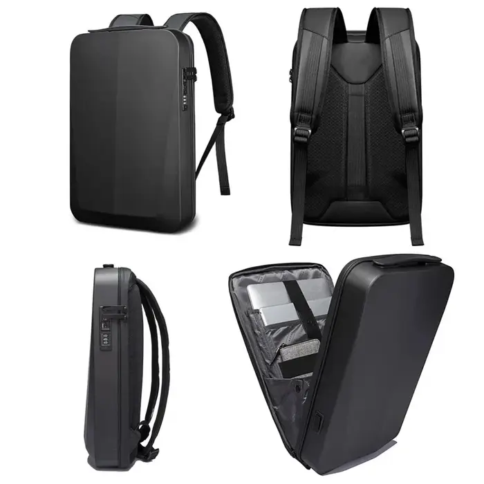 Sac à dos pour ordinateur portable 15.6 pouces, sac à dos de voyage extensible, antivol, serrure TSA