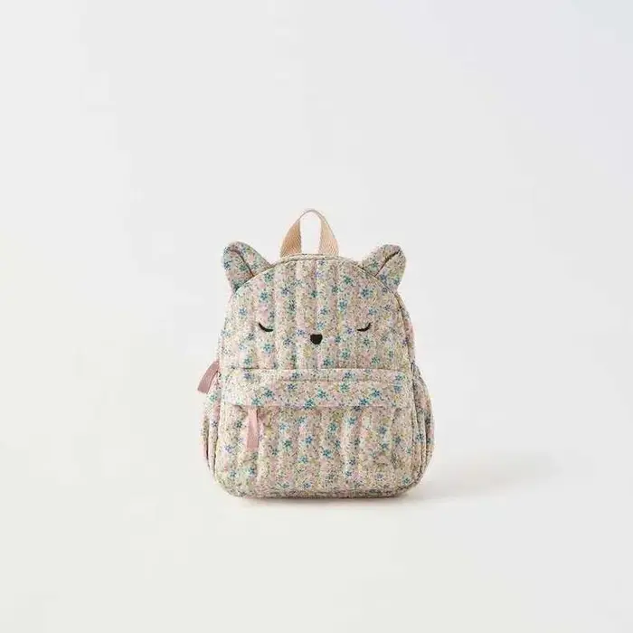 Sac à dos à imprimé floral de dessin animé pour enfants