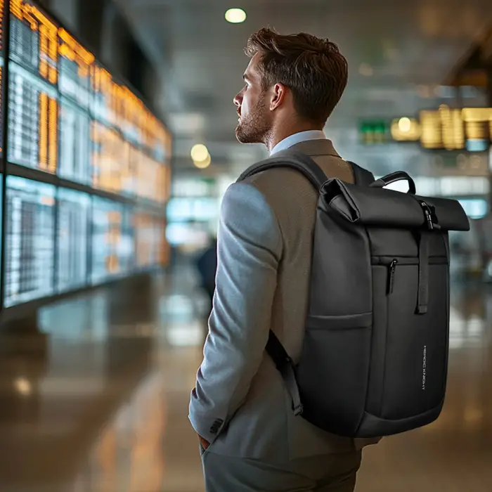 Heroic Knight Sac à dos pour ordinateur portable à roulettes avec compartiment extensible et résista