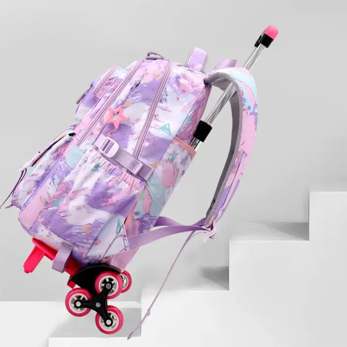 Sac à dos scolaire à roulettes pour enfants