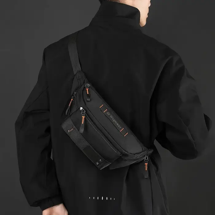 Sac banane bandoulière pour homme en nylon