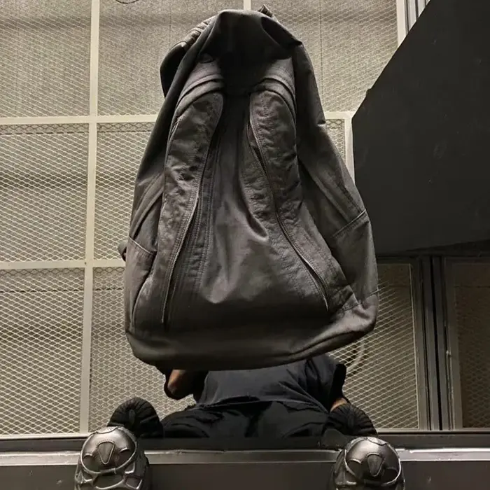 Sac à Dos en Toile Noire Unisexe, Décontracté, Style de Rue, Grande Capacité, pour l'École en Plein 