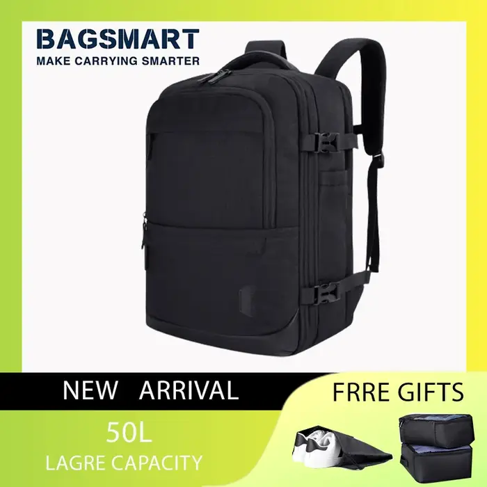 4 pièces 40L cabine de voyage sac à dos BAGSMART 17.3 ''sac à dos pour ordinateur portable compagnie aérienne bagage