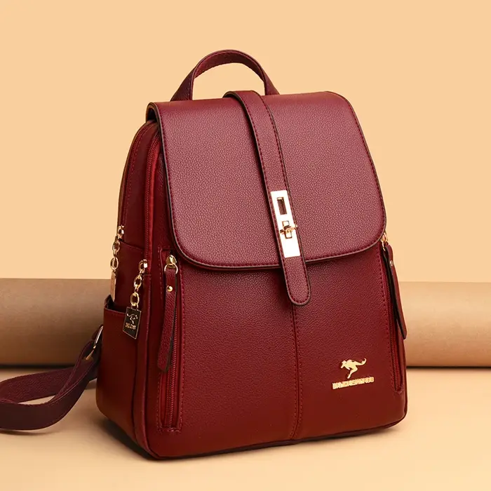 Sacs à Dos en cuir pour femmes de luxe pour filles Sac A Dos Sac à Dos décontracté noir Sac à Dos Vintage