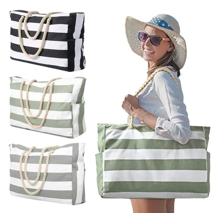 Sac de plage grand fourre-tout de plage