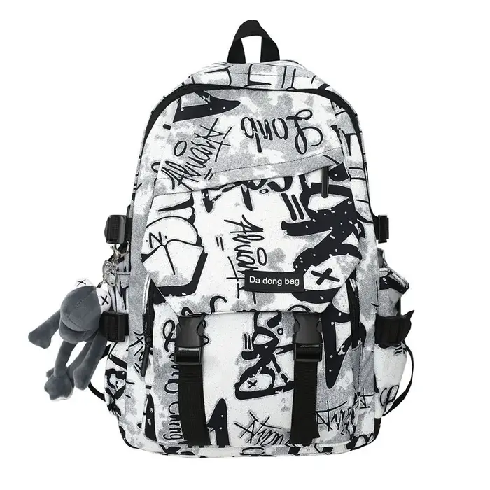 Sac à dos de lycée pour adolescents, sac d'école cool pour étudiants, cartable de grande capacité po