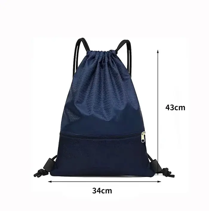 Sac à dos Simple avec poche à cordon de serrage pour Sport de plein air