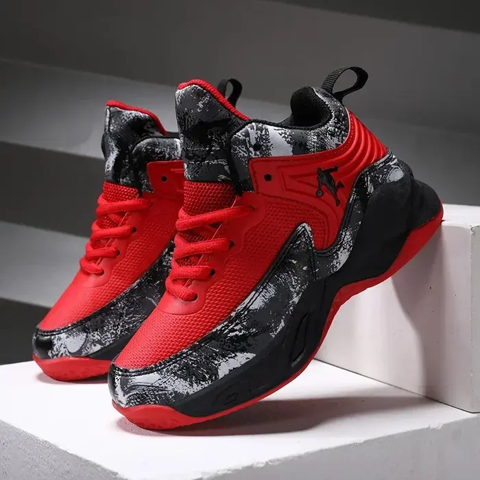 Chaussures de basket-ball pour enfants, baskets à semelle optique, chaussures de sport pour enfants,