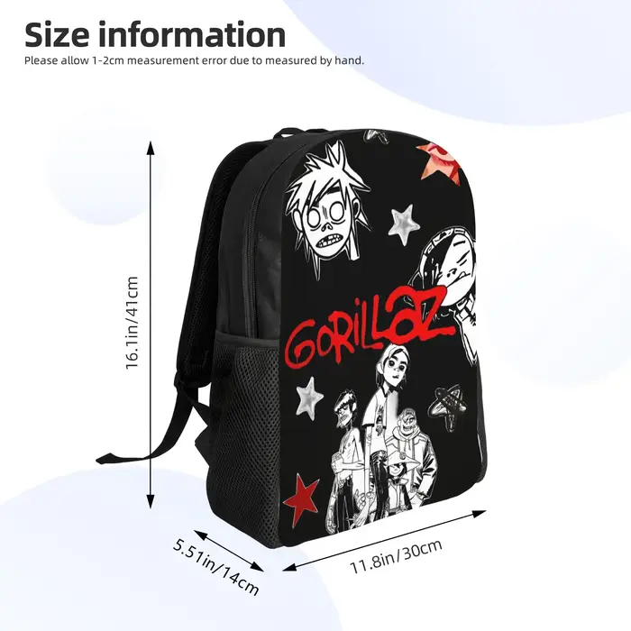 Sac à dos Punk Rock Music Gorillazs pour hommes