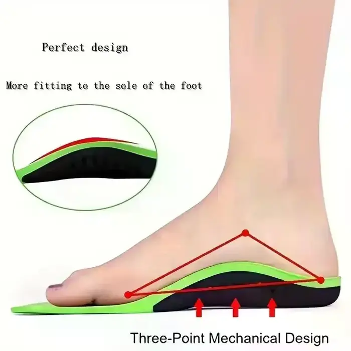 Semelles intérieures de sport EVA résilientes, 1 paire, Support de voûte plantaire, absorbant les chocs, coussinets orthopédiques pour pieds plats, vêtements durables
