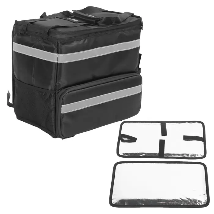 Sac à Dos Confortable Extensible, Noir, Isolé, Grande Capacité, Étanche, avec 2 Plaques, pour la Pla