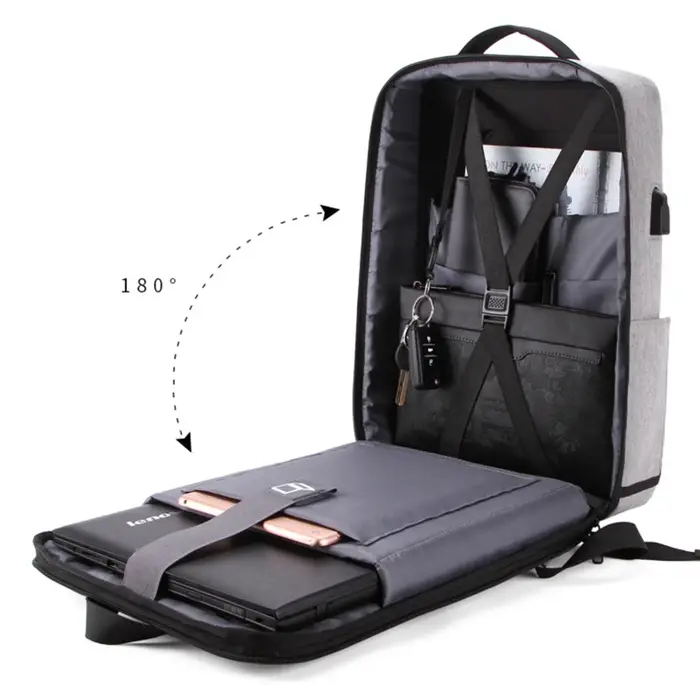 Sac à dos antivol à coque rigide pour homme