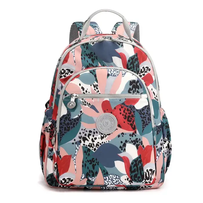 Nouvelle mode adolescente filles sac à dos impression florale loisirs sac à dos étudiant bagages fem
