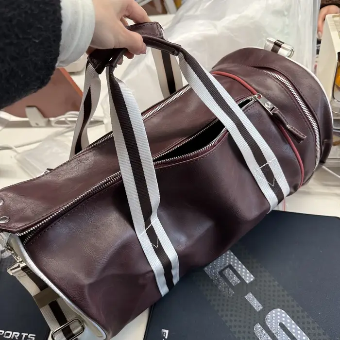 Sac de Sport en cuir imperméable pour femmes et hommes