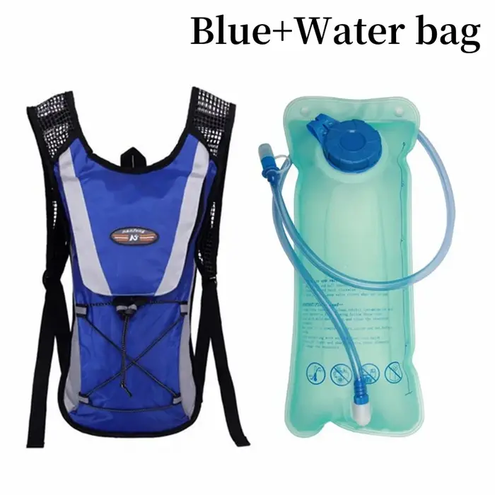 Sac à dos d'hydratation avec vessie d'eau de 2L pour homme et femme, léger, pour randonnée, sport, c