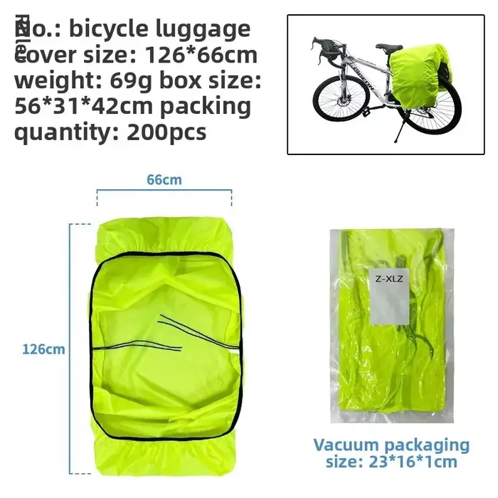 Sac à dos housse de pluie avec bande réfléchissante étanche ultraléger sac à dos pochette de rangement randonnée Camping vélo voyage en plein air