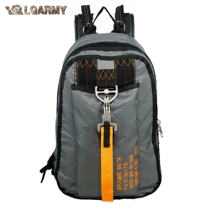 LQARMY Air Force Parachute boucles sacs à dos Nylon sac à dos tactique sac de déploiement