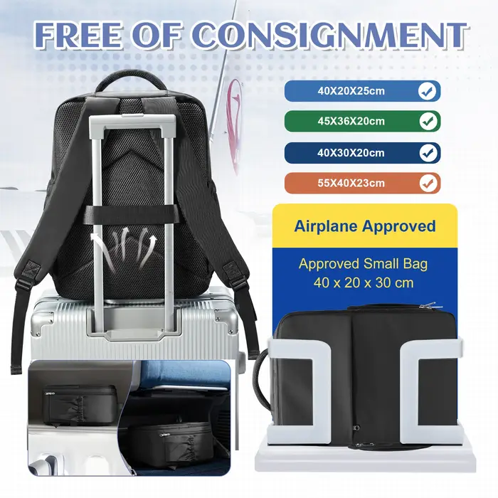 Sac à dos de voyage pour avion 40x30x20