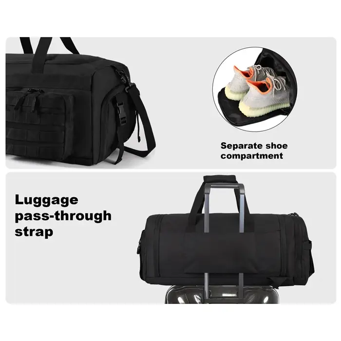 LHI 50L 3 en 1 sac de voyage hommes grands sacs de sport